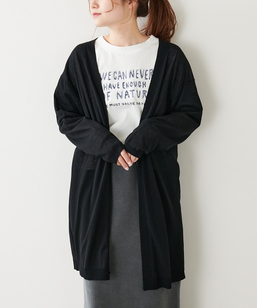 PUAL CE CIN(ピュアルセシン)の「【Du noir】接触冷感カーディガン(カーディガン/ボレロ・レディース・オフホワイト/グレー/ブラック・FREE)」の22枚目の写真