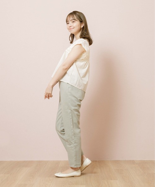 flower（フラワー）の「シャインレースブラウス（シャツ/ブラウス・レディース・ベージュ/アイボリー・FREE）」の8枚目の写真