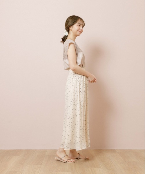 flower（フラワー）の「シャインレースブラウス（シャツ/ブラウス・レディース・ベージュ/アイボリー・FREE）」の11枚目の写真