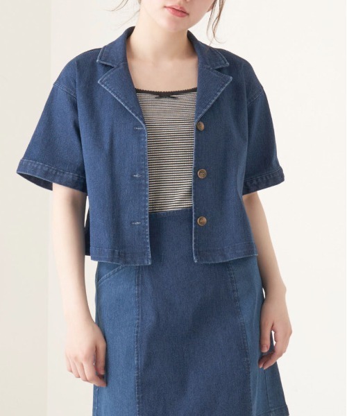 OLIVE des OLIVE（オリーブデオリーブ）の「夏マスト！開襟ブラウス（シャツ/ブラウス・レディース・ベージュ/ライトブラウン/ワンウォッシュ・FREE）」の9枚目の写真