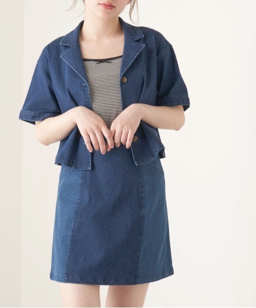 OLIVE des OLIVE（オリーブデオリーブ）の「夏マスト！開襟ブラウス（シャツ/ブラウス・レディース・ベージュ/ライトブラウン/ワンウォッシュ・FREE）」の10枚目の写真