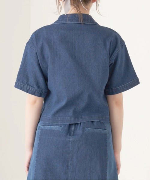 OLIVE des OLIVE（オリーブデオリーブ）の「夏マスト！開襟ブラウス（シャツ/ブラウス・レディース・ベージュ/ライトブラウン/ワンウォッシュ・FREE）」の15枚目の写真