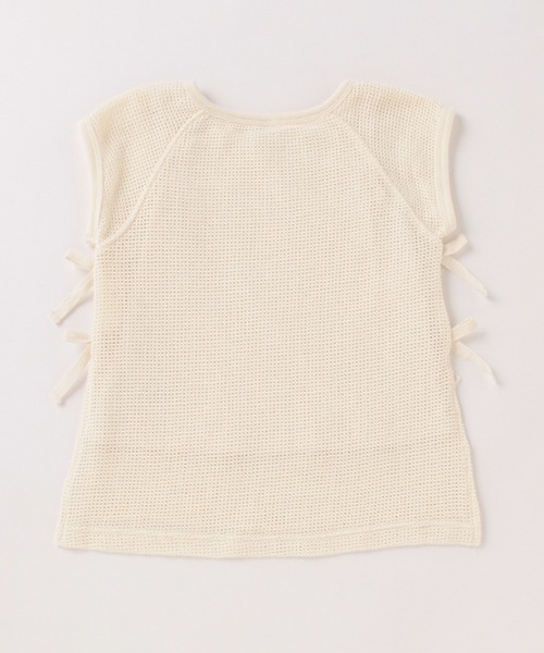 petit main(プティマイン)の「サイドスリットメッシュロングTシャツ(Tシャツ/カットソー・キッズ・ライトカーキ/アイボリー・80cm/90cm/100cm/120cm/130cm/110cm)」の10枚目の写真