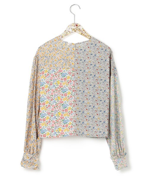 ANEVER（アンエバー）の「【VERONICA】LIBERTY x ANEVER FLOWER パッチワーク ブラウス（シャツ/ブラウス・レディース・ネイビー系/イエロー系・38）」の7枚目の写真