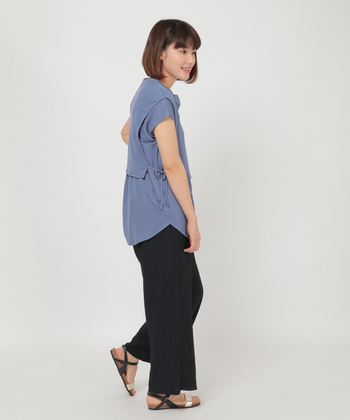 LBC(エルビーシー)の「シアーレイヤードサイドリボンプルオーバー(Tシャツ/カットソー・レディース・ホワイト/ブラック/ブルー・M)」の19枚目の写真