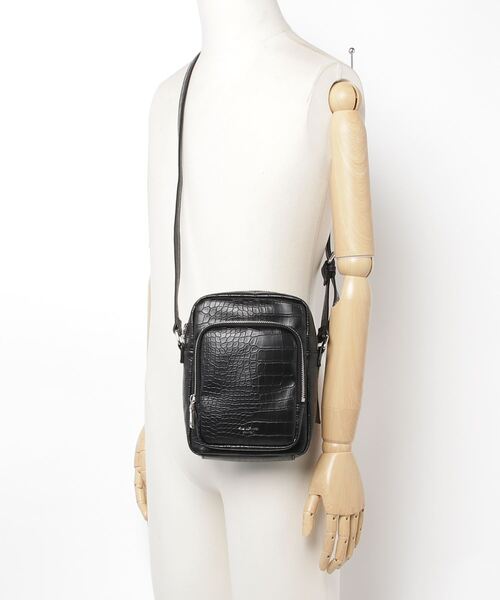 WEGO（ウィゴー）の「WEGO/フェイクレザーメタジップショルダーバッグ（ショルダーバッグ・メンズ・ブラック/その他1・FREE）」の18枚目の写真