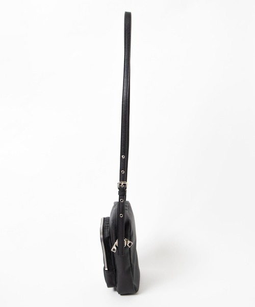 WEGO（ウィゴー）の「WEGO/フェイクレザーメタジップショルダーバッグ（ショルダーバッグ・メンズ・ブラック/その他1・FREE）」の7枚目の写真