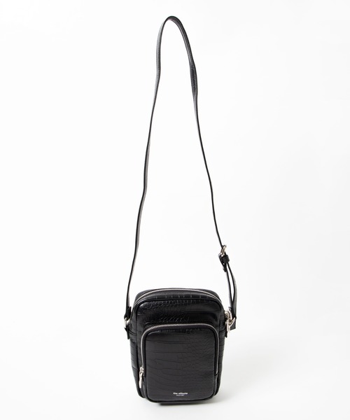 WEGO（ウィゴー）の「WEGO/フェイクレザーメタジップショルダーバッグ（ショルダーバッグ・メンズ・ブラック/その他1・FREE）」の14枚目の写真