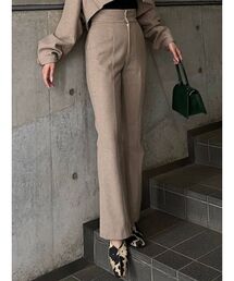 ピンタックフレアパンツ