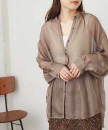 SENSE OF PLACE by URBAN RESEARCH | ハクプリントスタンドカラードルマンシャツ(シャツ/ブラウス)