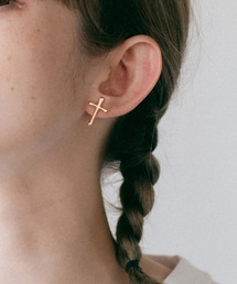 ※はるこX-girl ピアス2 X-girl（エックスガール）の「ANGEL ＆ CROSS EARRINGS（ピアス