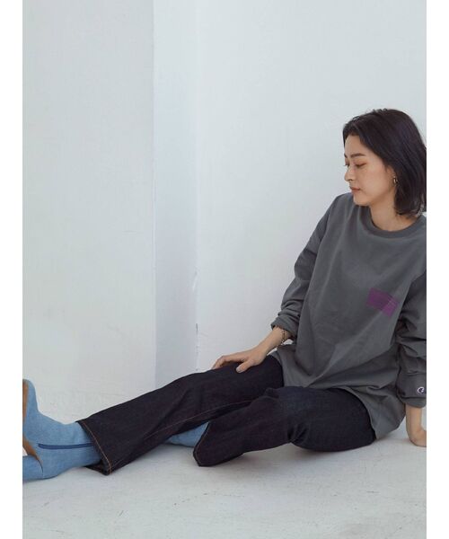 Ungrid(アングリッド)の「デニムショートブーツ(ブーツ・レディース・ブルー/ライトブルー/インディゴブルー・S/M/L)」の17枚目の写真