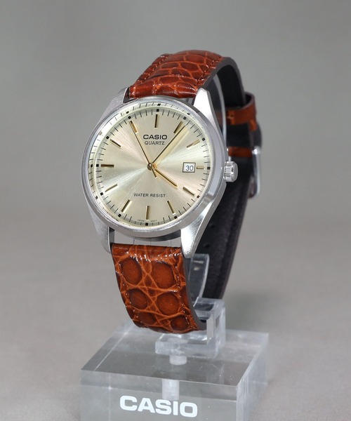 CASIO(カシオ)の「CASIO Collection / MTP-1175E-9AJH(アナログ腕時計・メンズ・ゴールド×ブラウン・FREE)」の11枚目の写真