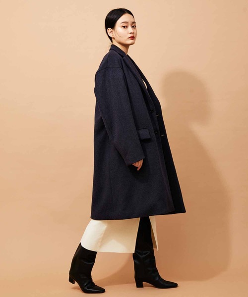 チェスターコート 【Shmere】オーバーサイズ カシミアタッチ コート