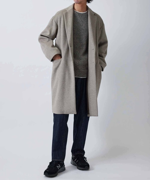 チェスターコート 【Shmere】オーバーサイズ カシミアタッチ コート
