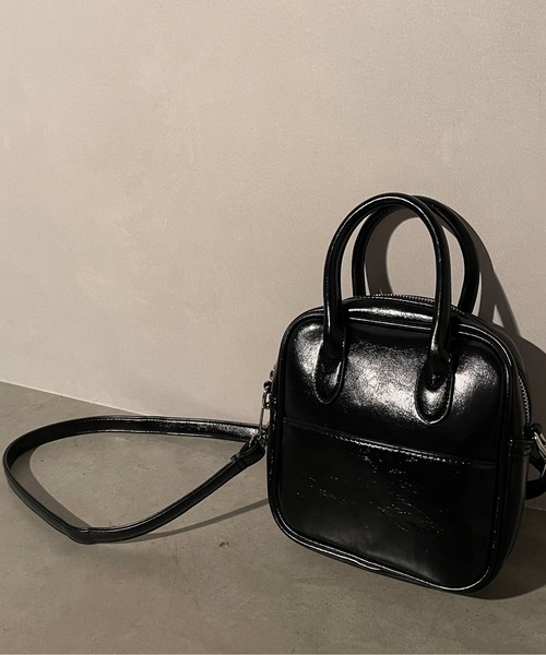 SpRay(スプレイ)の「スクエア2WAYショルダーバッグ(ショルダーバッグ・レディース・ブラック/ダークグリーン/ボルドー/ライトベージュ・FREE)」の18枚目の写真