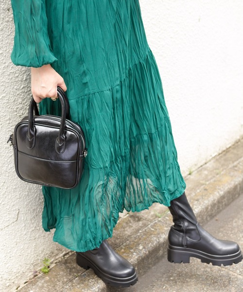 SpRay(スプレイ)の「スクエア2WAYショルダーバッグ(ショルダーバッグ・レディース・ブラック/ダークグリーン/ボルドー/ライトベージュ・FREE)」の13枚目の写真