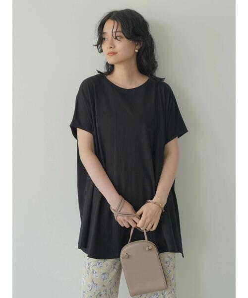 AMERICAN HOLIC（アメリカンホリック）の「ボックスシルエットカットプルオーバー（Tシャツ/カットソー・レディース・キャメル/オフホワイト/ブラック/その他7・L/M）」の6枚目の写真