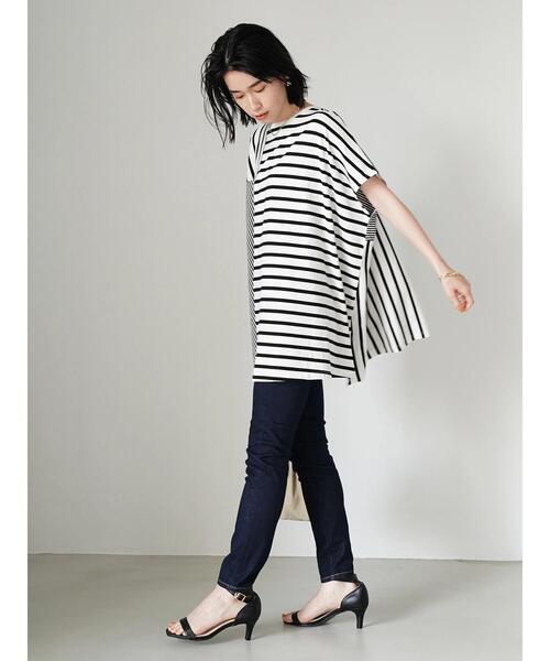 AMERICAN HOLIC（アメリカンホリック）の「ボックスシルエットカットプルオーバー（Tシャツ/カットソー・レディース・キャメル/オフホワイト/ブラック/その他7・L/M）」の13枚目の写真