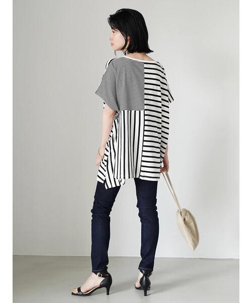 AMERICAN HOLIC（アメリカンホリック）の「ボックスシルエットカットプルオーバー（Tシャツ/カットソー・レディース・キャメル/オフホワイト/ブラック/その他7・L/M）」の14枚目の写真