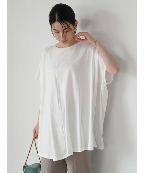 AMERICAN HOLIC（アメリカンホリック）の「ボックスシルエットカットプルオーバー（Tシャツ/カットソー・レディース・キャメル/オフホワイト/ブラック/その他7・L/M）」の15枚目の写真