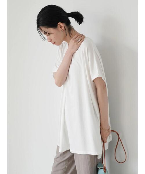 AMERICAN HOLIC（アメリカンホリック）の「ボックスシルエットカットプルオーバー（Tシャツ/カットソー・レディース・キャメル/オフホワイト/ブラック/その他7・L/M）」の16枚目の写真