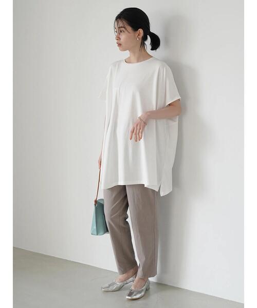 AMERICAN HOLIC（アメリカンホリック）の「ボックスシルエットカットプルオーバー（Tシャツ/カットソー・レディース・キャメル/オフホワイト/ブラック/その他7・L/M）」の19枚目の写真