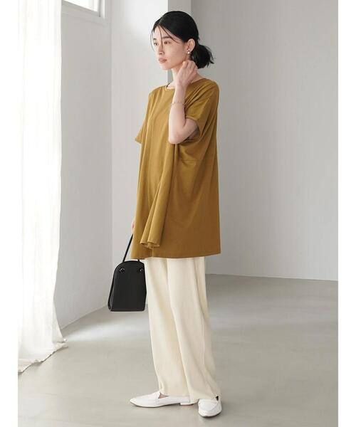 AMERICAN HOLIC（アメリカンホリック）の「ボックスシルエットカットプルオーバー（Tシャツ/カットソー・レディース・キャメル/オフホワイト/ブラック/その他7・L/M）」の22枚目の写真