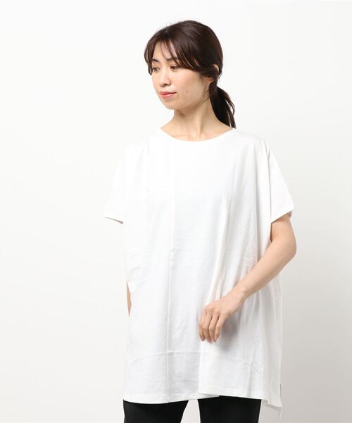 AMERICAN HOLIC（アメリカンホリック）の「ボックスシルエットカットプルオーバー（Tシャツ/カットソー・レディース・キャメル/オフホワイト/ブラック/その他7・L/M）」の8枚目の写真