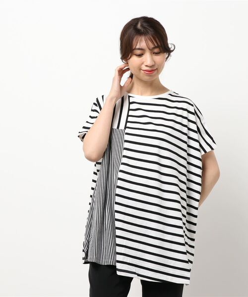 AMERICAN HOLIC（アメリカンホリック）の「ボックスシルエットカットプルオーバー（Tシャツ/カットソー・レディース・キャメル/オフホワイト/ブラック/その他7・L/M）」の9枚目の写真