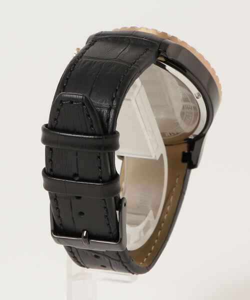 JACQUES LEMANS(ジャック ルマン)の「【JACQUES LEMANS】JAL11-1787-1/ケビンコスナー クロノ PG カワ 42mm 10ATM(アナログ腕時計・メンズ・ブラック・FREE)」の2枚目の写真