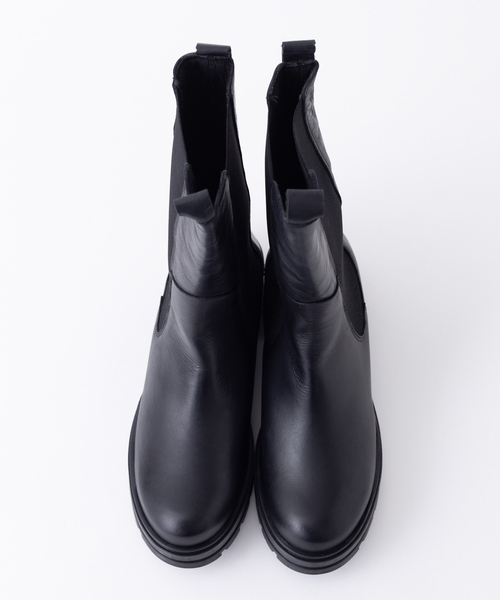 MOHI サイドゴアブーツ チェルシーブーツ ミドル 黒 39 ブラック MOHI サイドゴアブーツ チェルシーブーツ ミドル 黒 39 ブラック MOHI