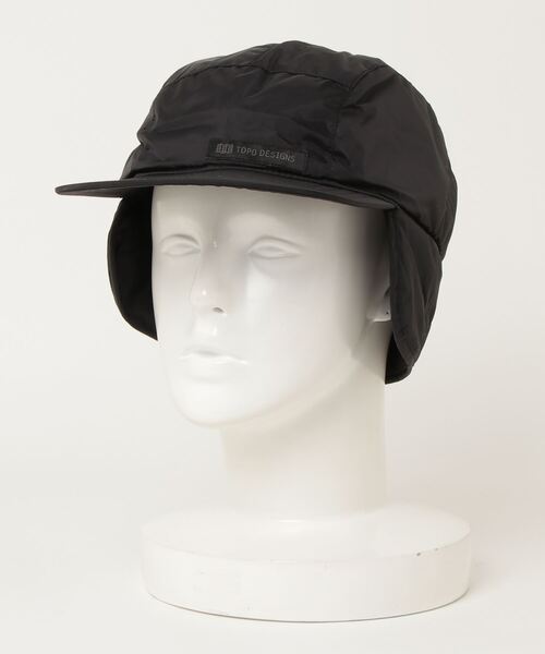 TOPO DESIGNS(トポデザインズ)の「PUFFER CAP(キャップ・メンズ・ブラック/オリーブ・FREE)」の2枚目の写真