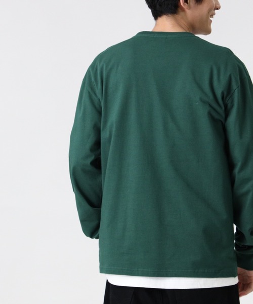 CAMP7(キャンプセブン)の「【CAMP7】刺繍ロンT(Tシャツ/カットソー・メンズ・グリーン/ホワイト/ネイビー・L/S/XL/M)」の8枚目の写真