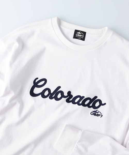 CAMP7(キャンプセブン)の「【CAMP7】刺繍ロンT(Tシャツ/カットソー・メンズ・グリーン/ホワイト/ネイビー・L/S/XL/M)」の13枚目の写真