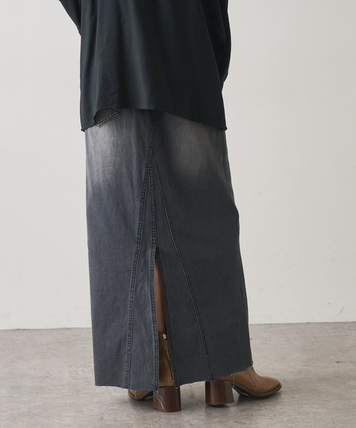 Omekashi（オメカシ）の「デニムリメイクスカート（デニムスカート・レディース・ネイビー/ブラック・38/36）」の13枚目の写真