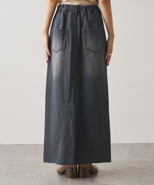 Omekashi（オメカシ）の「デニムリメイクスカート（デニムスカート・レディース・ネイビー/ブラック・38/36）」の4枚目の写真