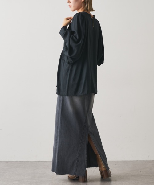 Omekashi（オメカシ）の「デニムリメイクスカート（デニムスカート・レディース・ネイビー/ブラック・38/36）」の5枚目の写真