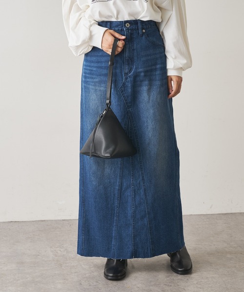 Omekashi（オメカシ）の「デニムリメイクスカート（デニムスカート・レディース・ネイビー/ブラック・38/36）」の21枚目の写真