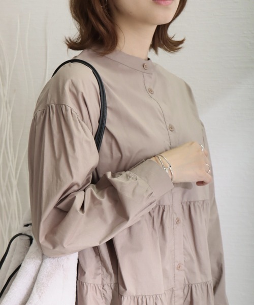 libelle more（リベル モア）の「2WAYティアードシャツブラウス（シャツ/ブラウス・レディース・オフホワイト/ライトグレー/ベージュ・M/L）」の19枚目の写真