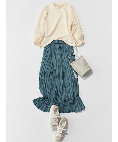 SHOO・LA・RUE(シューラルー)の「◆フェイクレザーシンプルスニーカー(スニーカー・レディース・オフホワイト/ブラック/サンドベージュ/ベージュ系7・25/30/35/40/45)」の21枚目の写真