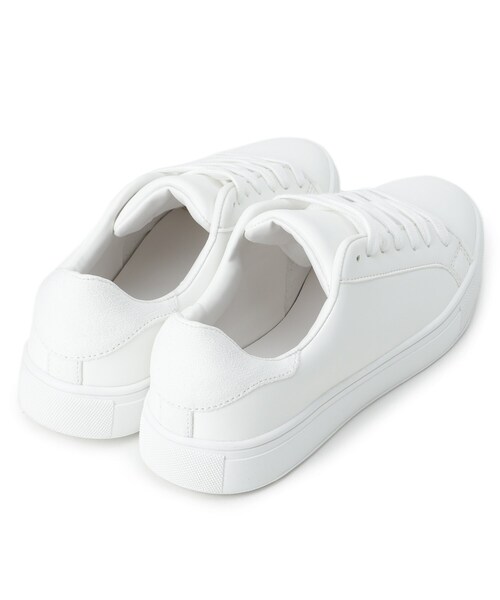 SHOO・LA・RUE(シューラルー)の「◆フェイクレザーシンプルスニーカー(スニーカー・レディース・オフホワイト/ブラック/サンドベージュ/ベージュ系7・25/30/35/40/45)」の22枚目の写真