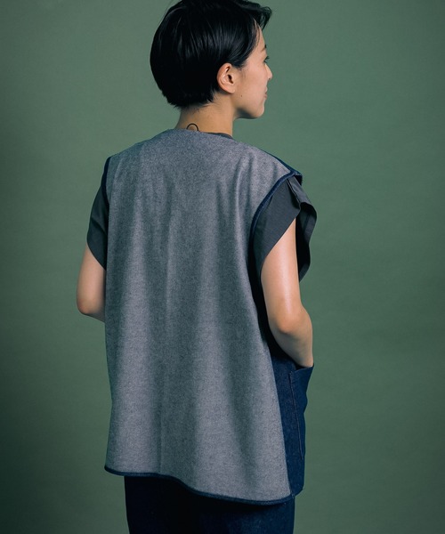 Uiscel（ユイセル）の「Uiscel　撥水デニムマルチベスト（ベスト・メンズ・ワンウォッシュ・ONE）」の7枚目の写真