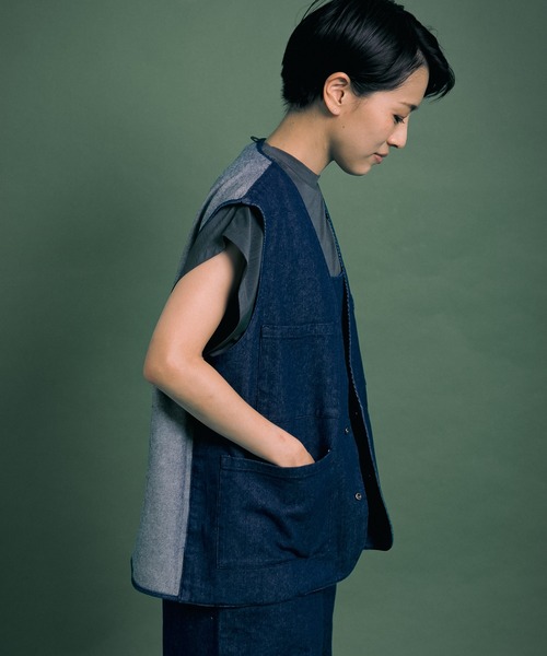 Uiscel（ユイセル）の「Uiscel　撥水デニムマルチベスト（ベスト・メンズ・ワンウォッシュ・ONE）」の13枚目の写真
