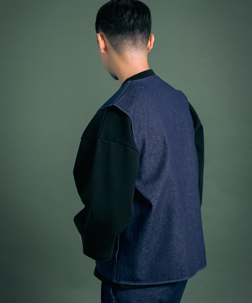 Uiscel（ユイセル）の「Uiscel　撥水デニムマルチベスト（ベスト・メンズ・ワンウォッシュ・ONE）」の2枚目の写真