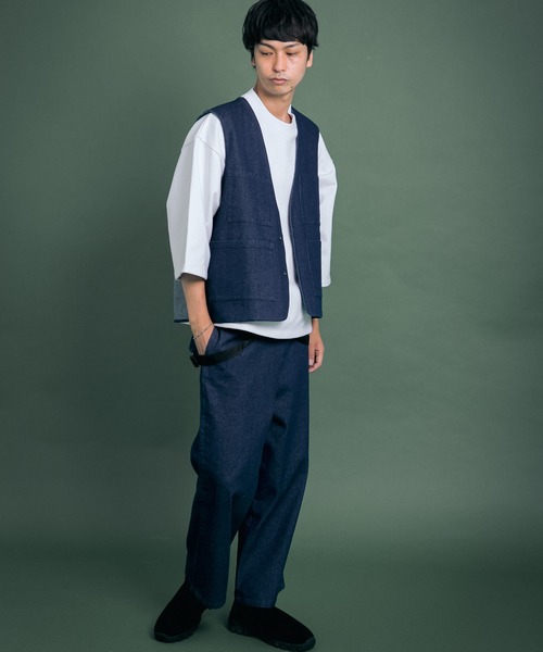 Uiscel（ユイセル）の「Uiscel　撥水デニムマルチベスト（ベスト・メンズ・ワンウォッシュ・ONE）」の19枚目の写真