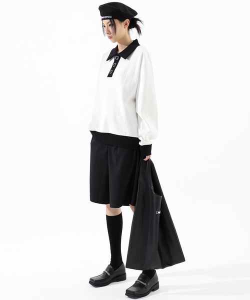 BASIC COTTON（ベーシックコットン）の「A'GEM/9 × .kom『BASIC COTTON/ベーシックコットン』BASIC beret/ベレー帽（ハンチング/ベレー帽・レディース・ブラック・FREE）」の4枚目の写真