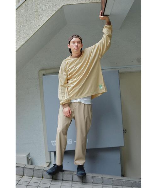 green label relaxing（グリーンレーベルリラクシング）の「【WEB限定】【別注】＜DISCUS ATHLETIC×GLR/ -or＞レイヤー 長袖 Tシャツ（Tシャツ/カットソー・メンズ・ホワイト/ネイビー/ライラック/ベージュ・S/L/M/XL）」の19枚目の写真