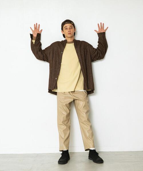 green label relaxing（グリーンレーベルリラクシング）の「【WEB限定】【別注】＜DISCUS ATHLETIC×GLR/ -or＞レイヤー 長袖 Tシャツ（Tシャツ/カットソー・メンズ・ホワイト/ネイビー/ライラック/ベージュ・S/L/M/XL）」の22枚目の写真