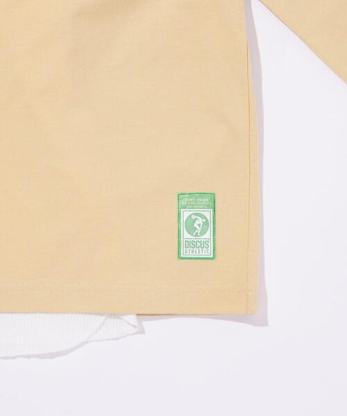 green label relaxing（グリーンレーベルリラクシング）の「【WEB限定】【別注】＜DISCUS ATHLETIC×GLR/ -or＞レイヤー 長袖 Tシャツ（Tシャツ/カットソー・メンズ・ホワイト/ネイビー/ライラック/ベージュ・S/L/M/XL）」の15枚目の写真